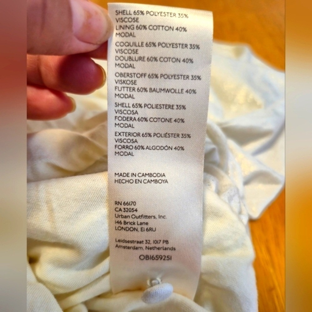 Anthropologie Cream Boxy Sleeveless Tank Top - Picture 10 of 11
